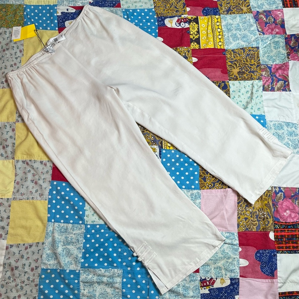 Citron Santa Monica Silk Pants with elastic waist.
